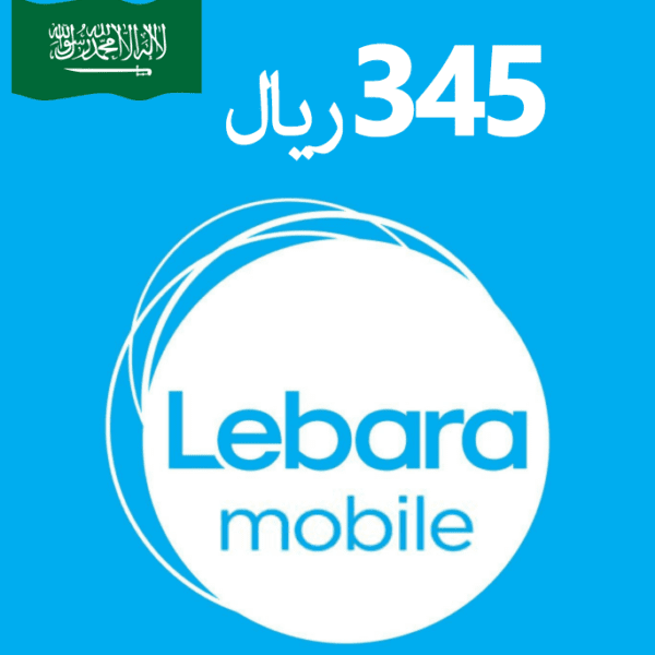 Lebara Mobile Recharge Card - 345 SAR - KSA