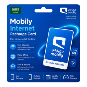 Mobily Internet Recharge Card – Saudi Arabia