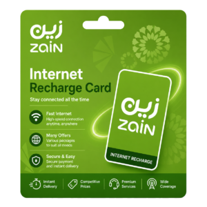 Zain Internet Recharge Card – Saudi Arabia