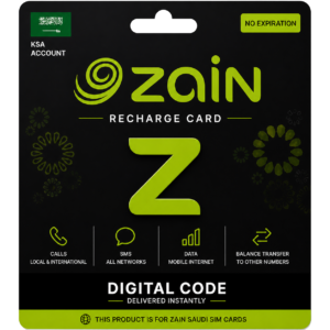 Zain Recharge Card – Saudi Arabia