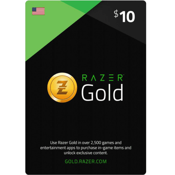Razer Gold Card 10$ - USA Accounts