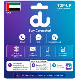 Du Recharge Card - UAE