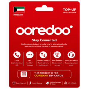 Ooredoo Recharge Card – Kuwait