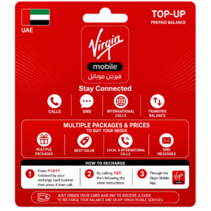 Virgin Mobile Recharge Card –UAE