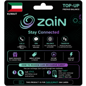 Zain Recharge Card – Kuwait