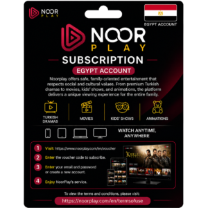 Noor Play Subscription – Egypt Account