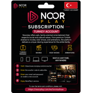 Noor Play Subscription – Turkey Account