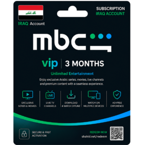 Shahid VIP Subscription – Iraq Account